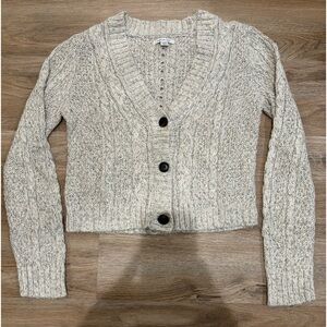 American Eagle - Cropped Button Down Sweater